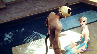 Disney Frozen Yaoi Elsa Femboy Pro Gibi Oral Yapıyor Gey Anime Porno