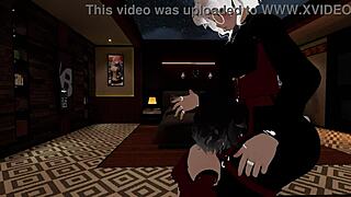 Fake police officer gets his dick sucked by a femboy at work