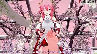Yae Miko Sucking 1 Genshin Impact Full Fantasyking3