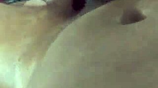 milf fucks thick black cock with wet titty handjob