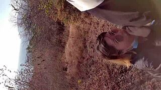 Blonde Amateur Enjoys Outdoor Adventure In Tall Grass