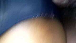 Panties to the side for mature ebony pussy on bed 😏