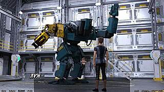 i'm stranded in space flirting with this cute half robot girl