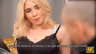 Debt4k man gets paid in cash and sex with teen