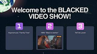 Anime girls in blacked edit with joi