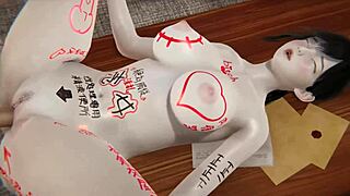 Another horny babe in the hentai creampie scene