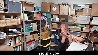 Guard cumming inside sexy thief Taylor May?