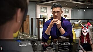 Athletic brunette in public cosplay costume