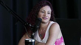 Safada Demonstrates Her Blowjob Skills in Sheer Red Lingerie. Brazilian Beauty Strips Presenter After Fight Story.