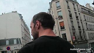 French blonde squirts during hardcore anal double penetration in gangbang.