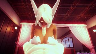 rumi usagiyama in pov boobjob and riding scene from boku no hero hentai