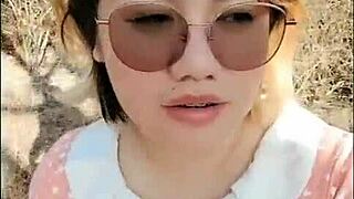 Blonde Amateur Enjoys Outdoor Adventure In Tall Grass