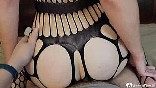 masked sweetie gets her pussy pumped deep