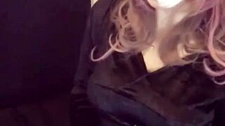 Why is this crossdressing ladyboy with cat ears masturbating on stream?