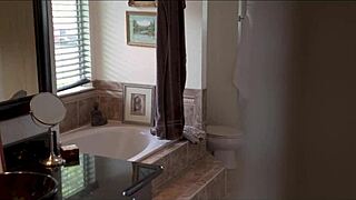 My french stepmom wants to be friends, shes teasing me in the shower