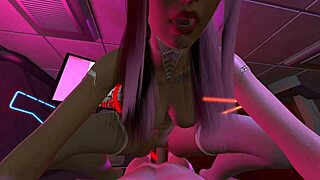 Cyberpunk Whore L 3D SFM Animation