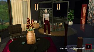 jj sims 4 dad pounds his stepson hard during their wild vacation getaway.