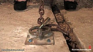 Skinny Ginger Tied Up for Rough Banging