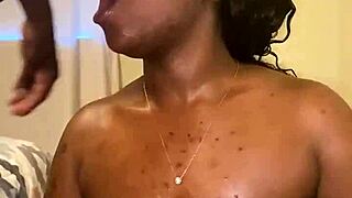 thick girl with big tits sucks bbc then missionary fuck 😈