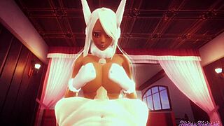 rumi usagiyama in pov boobjob and riding scene from boku no hero hentai