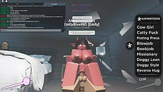 Roblox characters bent over in suggestive doggystyle