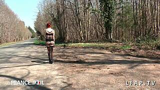 picked up hot french whore on the road 😏