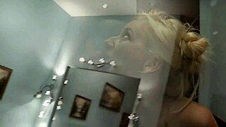 Blonde in crossdressing fun with father-in-law, so hot