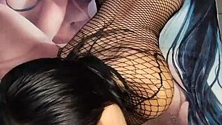 I fucked her in red lingerie