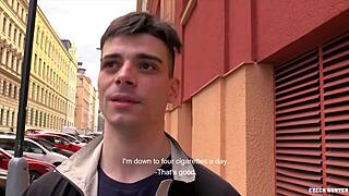 Czech hunter 530 pays for amateur gay rimjob and anal