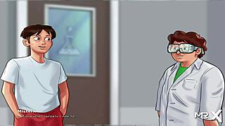 Teen crashes in barn after hot sex