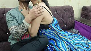 Desi Sara Bhabhi, that desi indian beauty, sali spots jija alone at home in hindi audio. She deepthroats and doggystyles with roleplay on bed! 😏