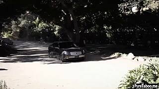 black guy smashes virgin teen's hairy pussy