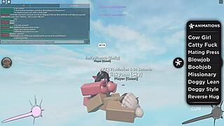 Roblox characters bent over in suggestive doggystyle