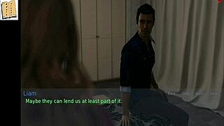 A wife and stepmother play a game together