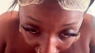 learn how to deep throat with this ebony babe