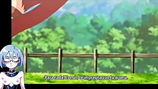 This isekai hentai has amazing big tits and futanari scenes!