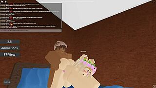 Roblox Porn 45 - Blonde Slut Rides Monster Cock!