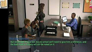 A wife and stepmother play a game together