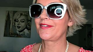 Beautiful bitch mature - naughty slut who LOVES COCK and cum in her face - facial cumshot!