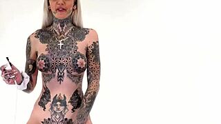tattooed amber luke rides the tremor first time