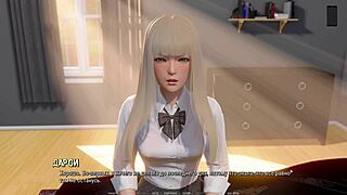 Blonde Teacher's Clothes Ripped In 3D Cartoon Gameplay Ripples Part 1