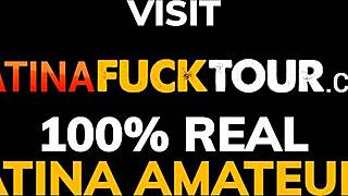 amateur latina rides huge cock in bedroom