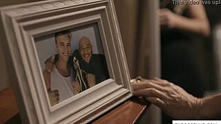 Young guy bends over blonde milf for oral cheating sex.