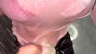 My Step Mom Made Me Wash Myself And Cum