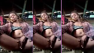 Isabella says, 'Watch me squirt with cucumber and bottle'