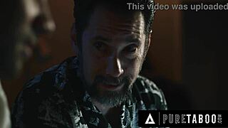 Vanessa sky and dee williams are tied up and dominated in pure taboo simulation.