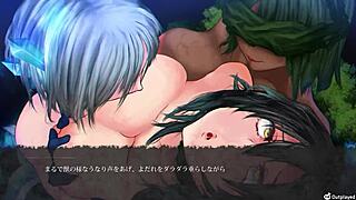 Emotional scenes from norse mythology in anime style