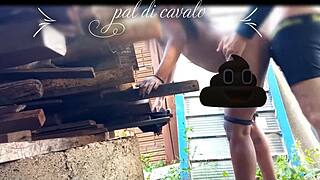 On Friend's Anniversary, I Boldly Fucked His Hot Teen In The Backyard.