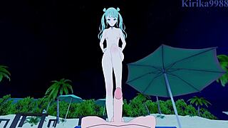 Hatsune Miku gets intense creampie sex in Vivid Bad Squad!