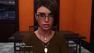 hot rich brunett asks me hard questions in game